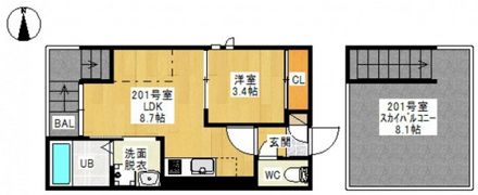 GRANDTIC ICHIGOの間取り画像