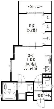 ラモーナ清瀧の間取り画像