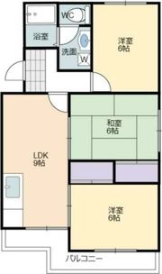 マンションブルースカイの間取り画像