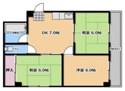 桜木マンションの間取り画像