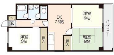 コーポ井口台の間取り画像
