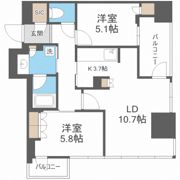 ローレルタワー御堂筋本町の間取り画像