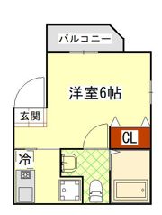 メゾンドコリーヌ坂下町の間取り画像