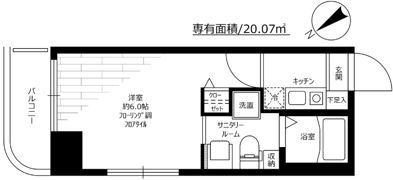 グリフィン横浜・弁天通りの間取り画像