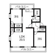 ガーデンハイツB棟の間取り画像