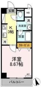 ジオステージ東山の間取り画像
