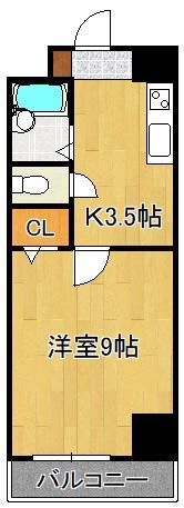 ギャラン南小倉の間取り画像