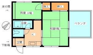 岩田屋荘の間取り画像