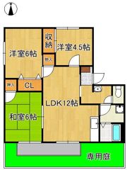 リゾット花房B棟の間取り画像