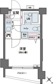 エコロジー都立大学レジデンスの間取り画像