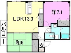 フォブール北土居の間取り画像