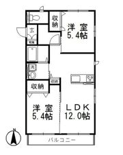 ティエラBの間取り画像