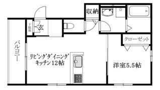 MKO中須賀Aの間取り画像