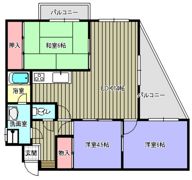 セゾン川内の間取り画像