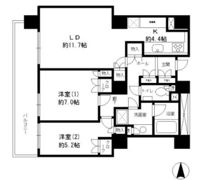 リバーポイントタワーの間取り画像