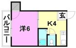 コーポ北久米の間取り画像