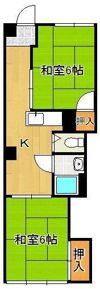ハイツミヤコの間取り画像