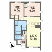 ガルテンMASAKI B棟の間取り画像
