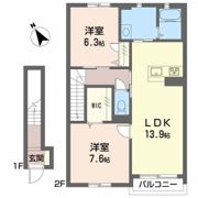 ガルテンMASAKI B棟の間取り画像
