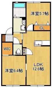 三洋タウン上の原B棟の間取り画像