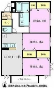 リラフォートの間取り画像