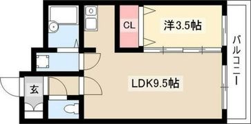 X-OVER21覚王山の間取り画像