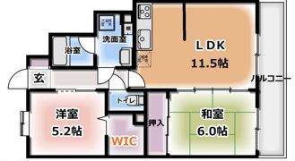 マンション末広の間取り画像