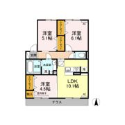 グレース ソシア B棟の間取り画像