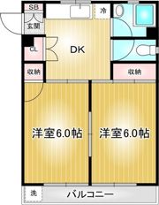 後藤石坂コーポの間取り画像