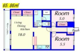 サンハイツ南志賀の間取り画像