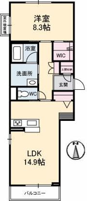 ベレオ高松林の間取り画像