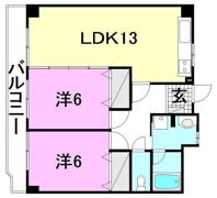 M-court湊町の間取り画像