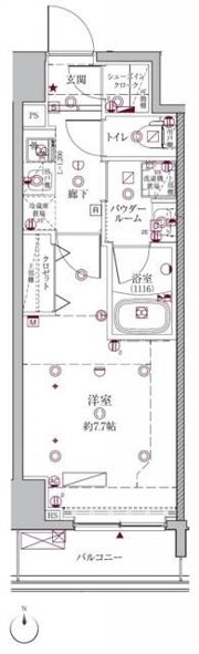 クレイシアIDZ中野アーバンスクエアの間取り画像