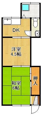 竹下荘の間取り画像