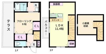 KハウスⅡの間取り画像