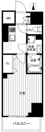 パレスシンシア江東橋の間取り画像