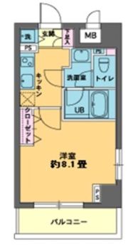 カスタリア新富町の間取り画像