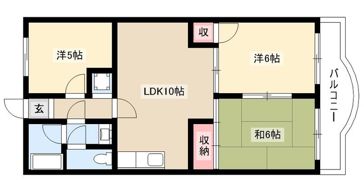 レジデンス西村の間取り画像