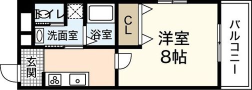 白島九軒町ハイツの間取り画像