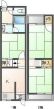 高槻市津之江町2丁目テラスの間取り画像
