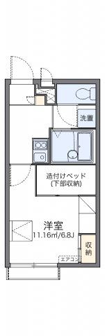 レオパレスハウス ホウオウの間取り画像