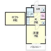 元魚ロイドアパートAの間取り画像