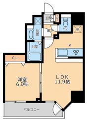 プライマル品川大森海岸の間取り画像