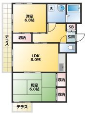 マツイチサンパレス1の間取り画像