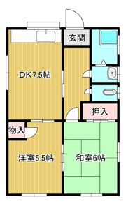 塚原つゆき貸家の間取り画像