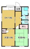 塚原つゆき貸家の間取り画像