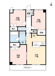 西浦和アネックスマンションの間取り画像