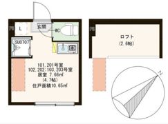 ハーモニーテラス南長崎Ⅲの間取り画像