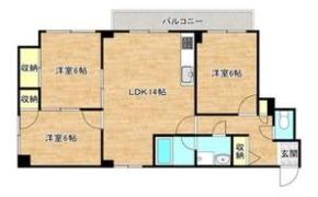 ヴィラ楠の間取り画像