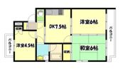 パティオⅠの間取り画像